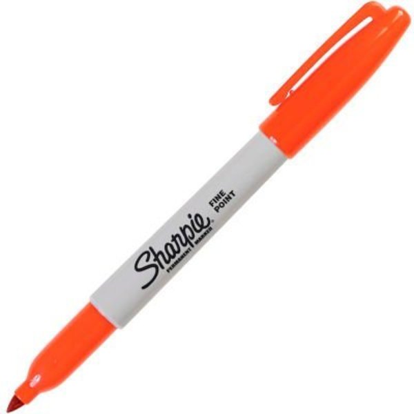 Sanford Sharpie® Permanent Marker, Fine Point, Orange Ink, Dozen 30006